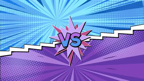 dynamic comic-style versus animation background