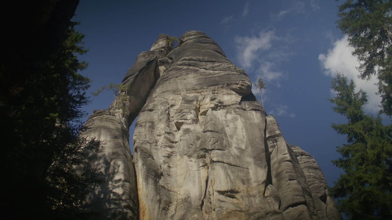 A natural stone formations called a "Stone Town" in Czech Republic