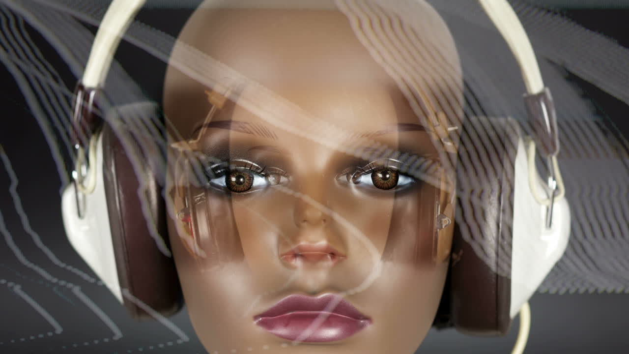 modelo en auriculares 08