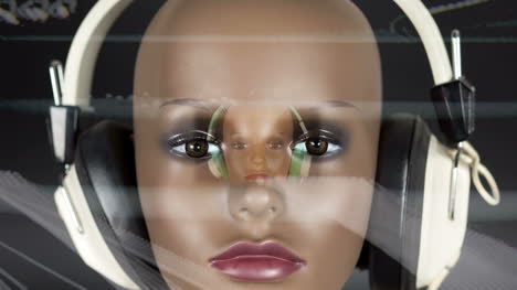 modelo en auriculares 08