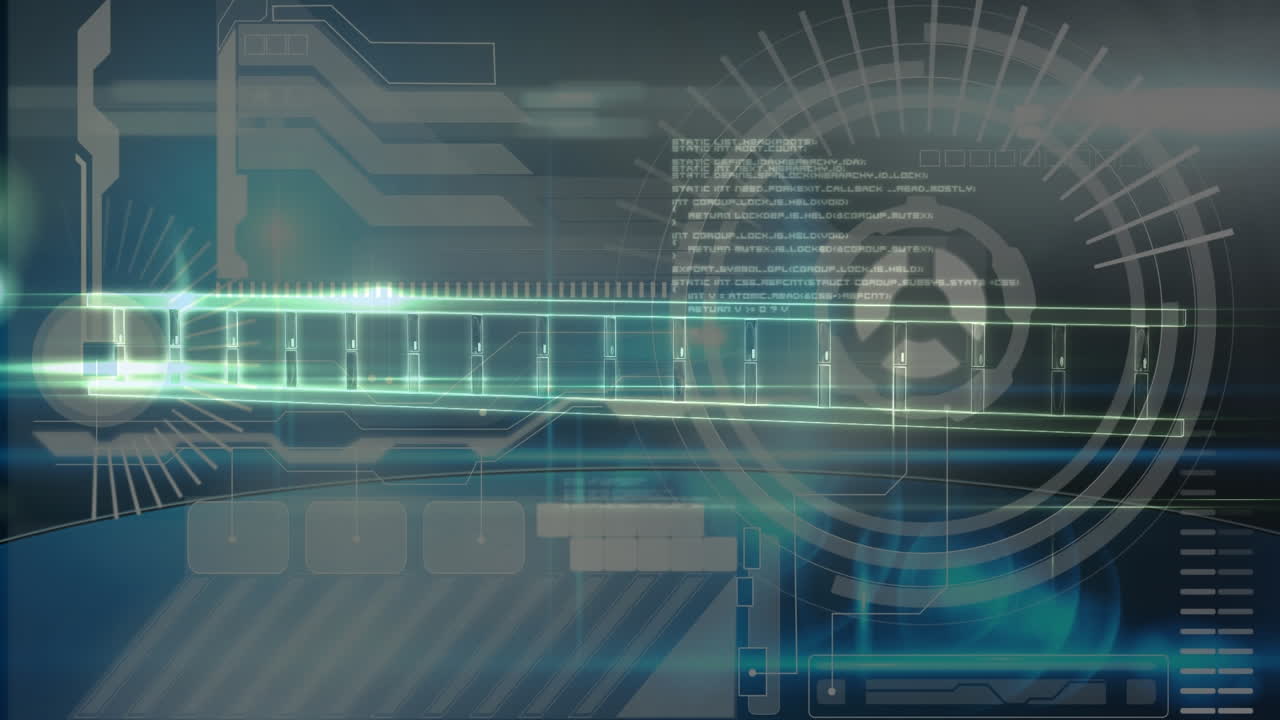 animación del hilado de cadenas de adn y procesamiento de datos