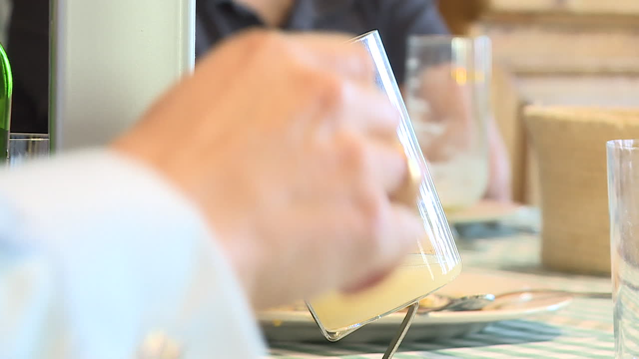Serving Drinks at a Restaurant