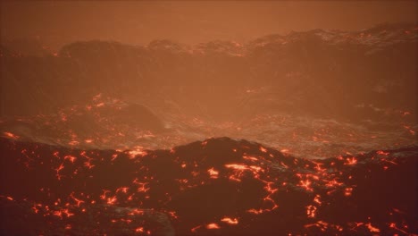 Lavafelder-Und-Hügel-Am-Aktiven-Vulkan