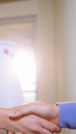 primer plano de mujeres ejecutivas de negocios estrechando la mano