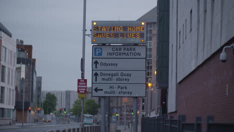 belfast city in covid lockdown, may 2020