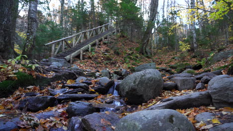 Mann-Läuft-Die-Treppe-Am-Fluss-Hinauf