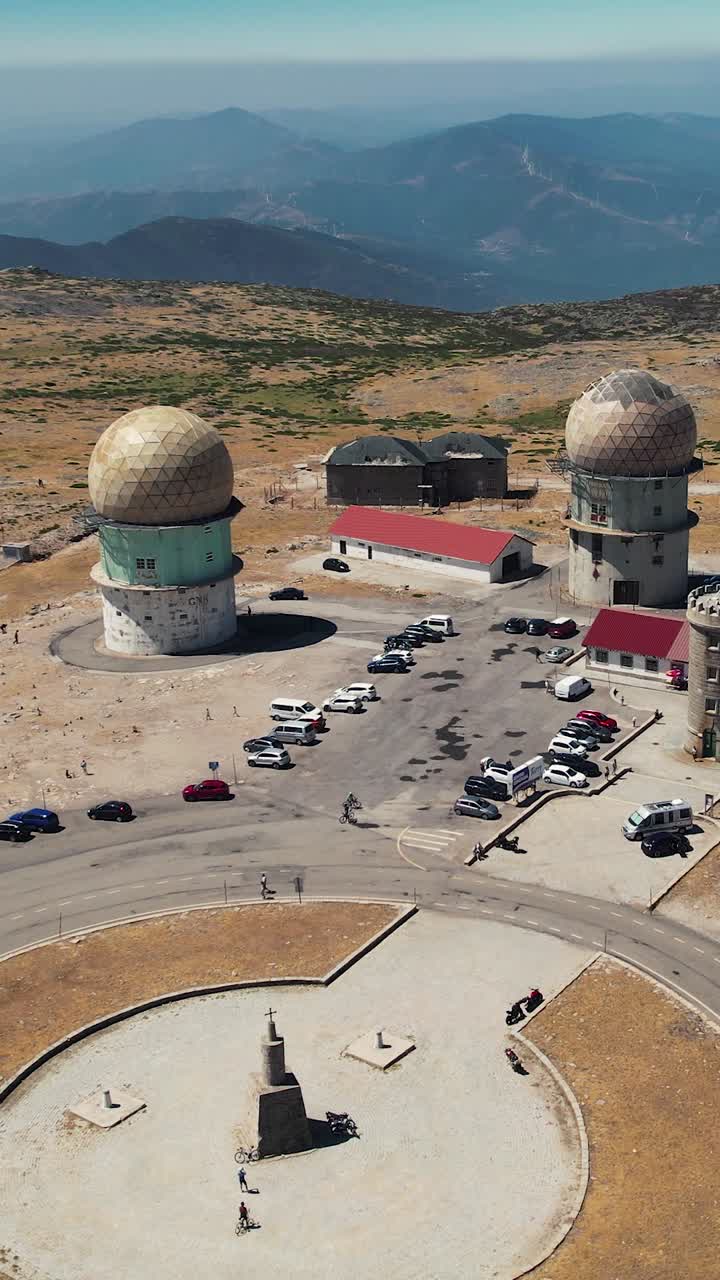 Aerial vertical View of Torre, serra da Estrela, Portugal