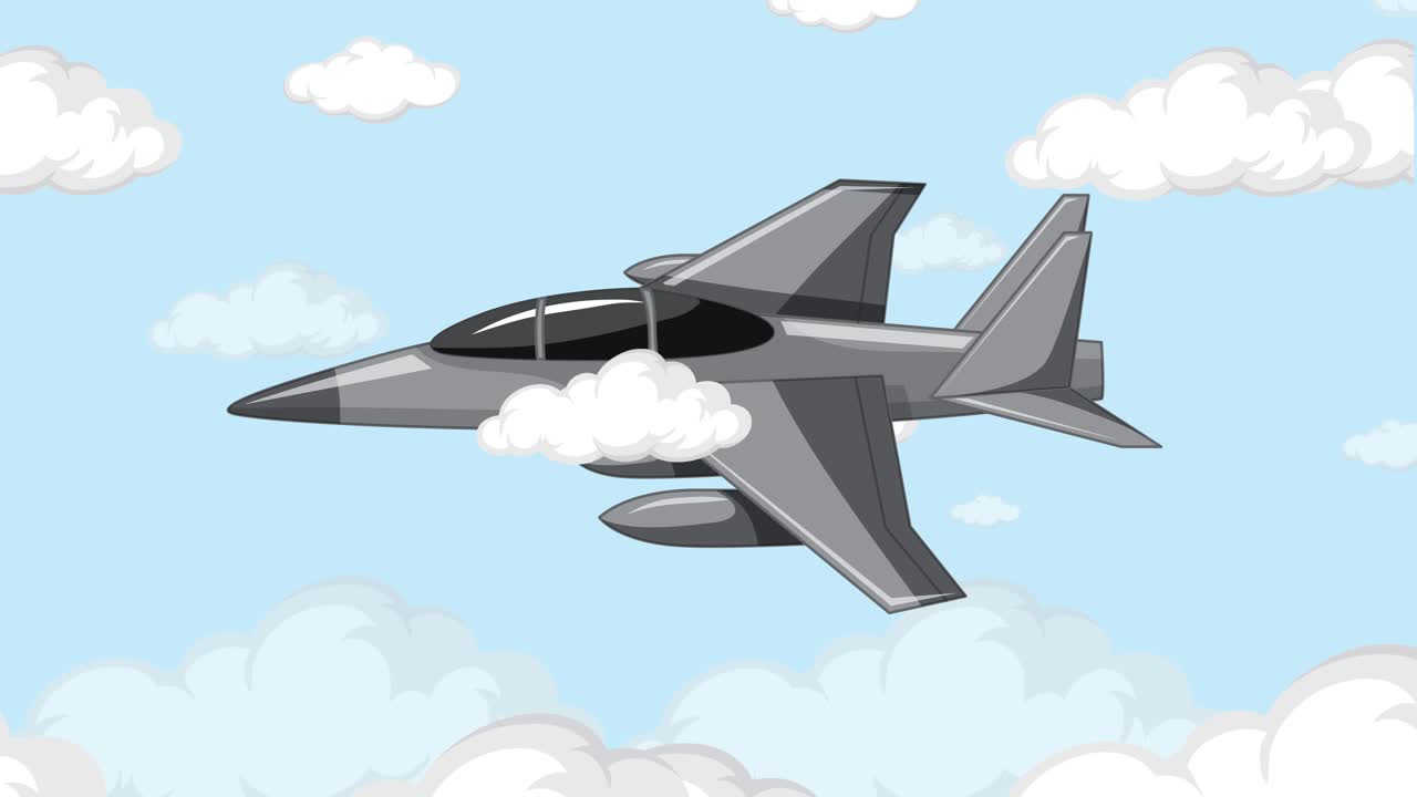 un avión a reacción volando a través de un cielo nublado