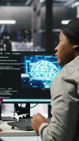 vertical video data center engineering team uses artificial intelligence deep learning models