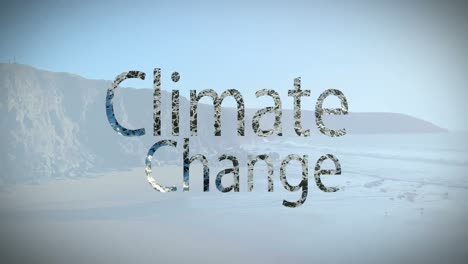 vídeo compuesto digital del cambio climático
