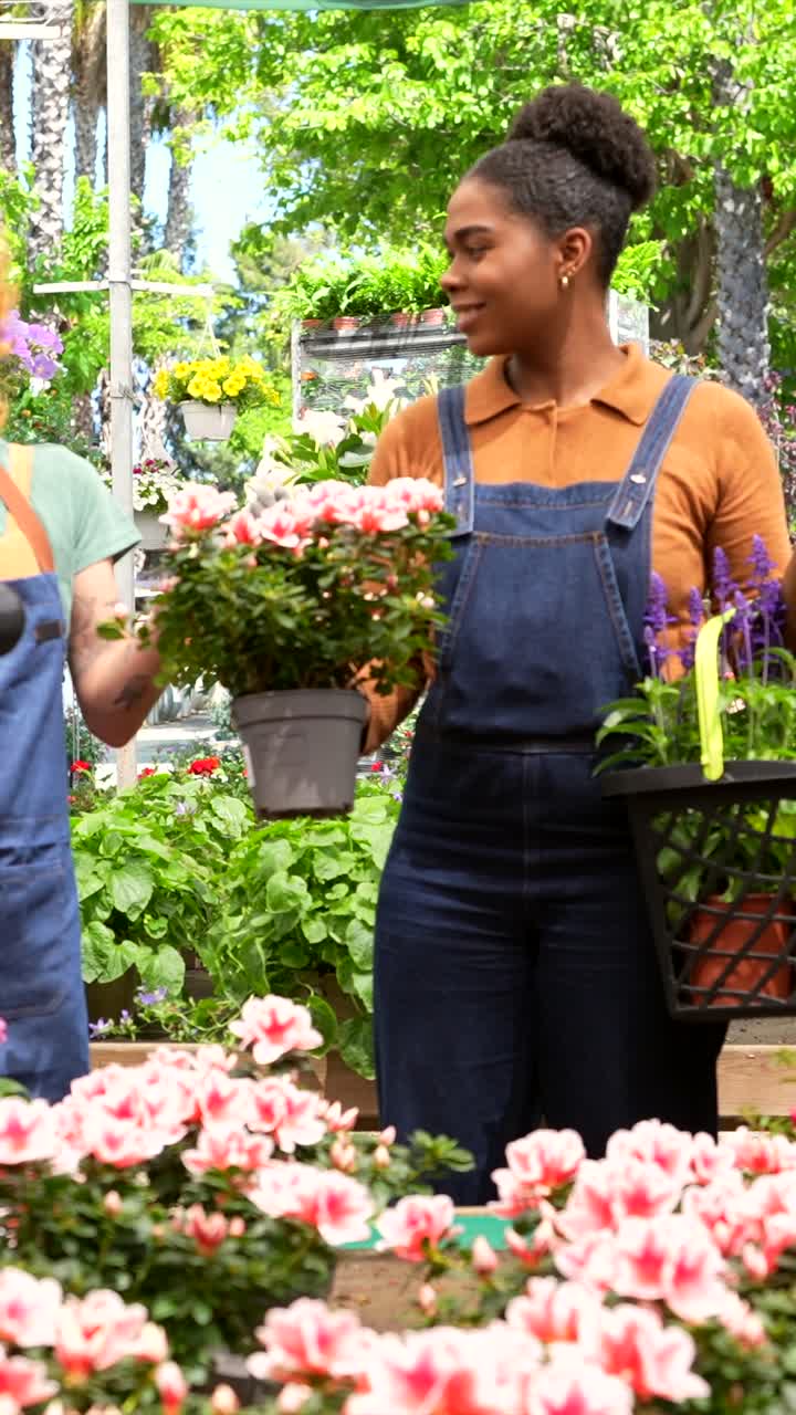 Two Women Working at a Garden Center