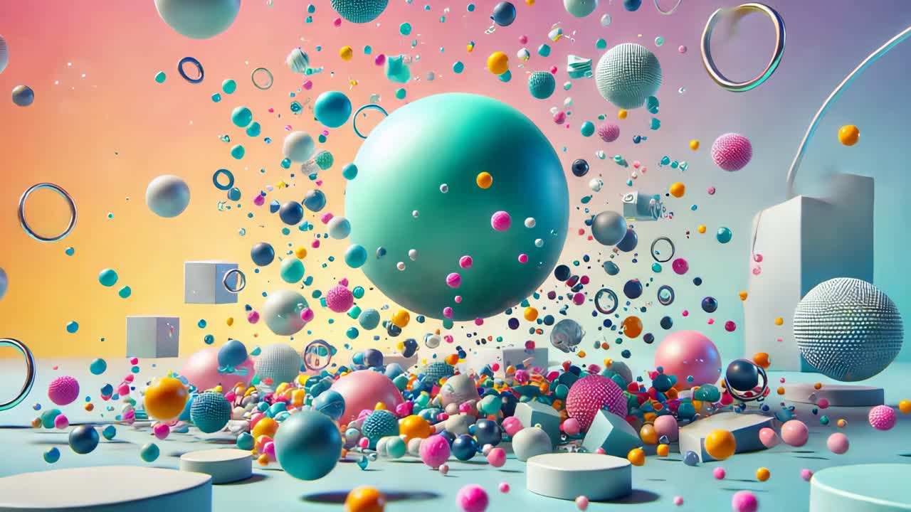 추상적인 다채로운 구