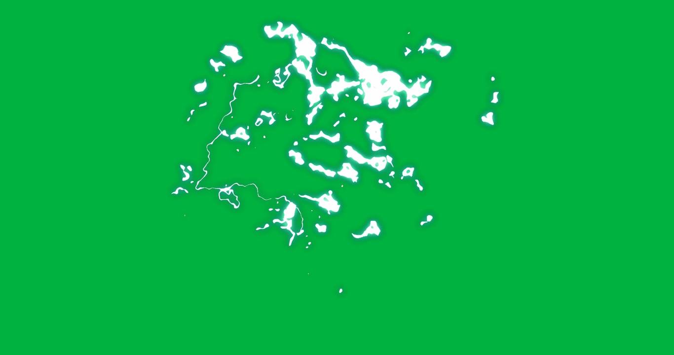 Animaatio nopeasti liikkuvista roiskeista valkoisella taustalla