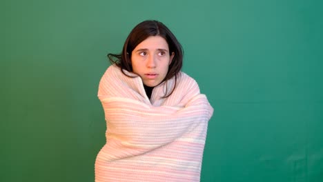 manta de abrazo de niña