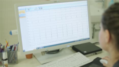 patient undergoing ecg monitoring in medical setting