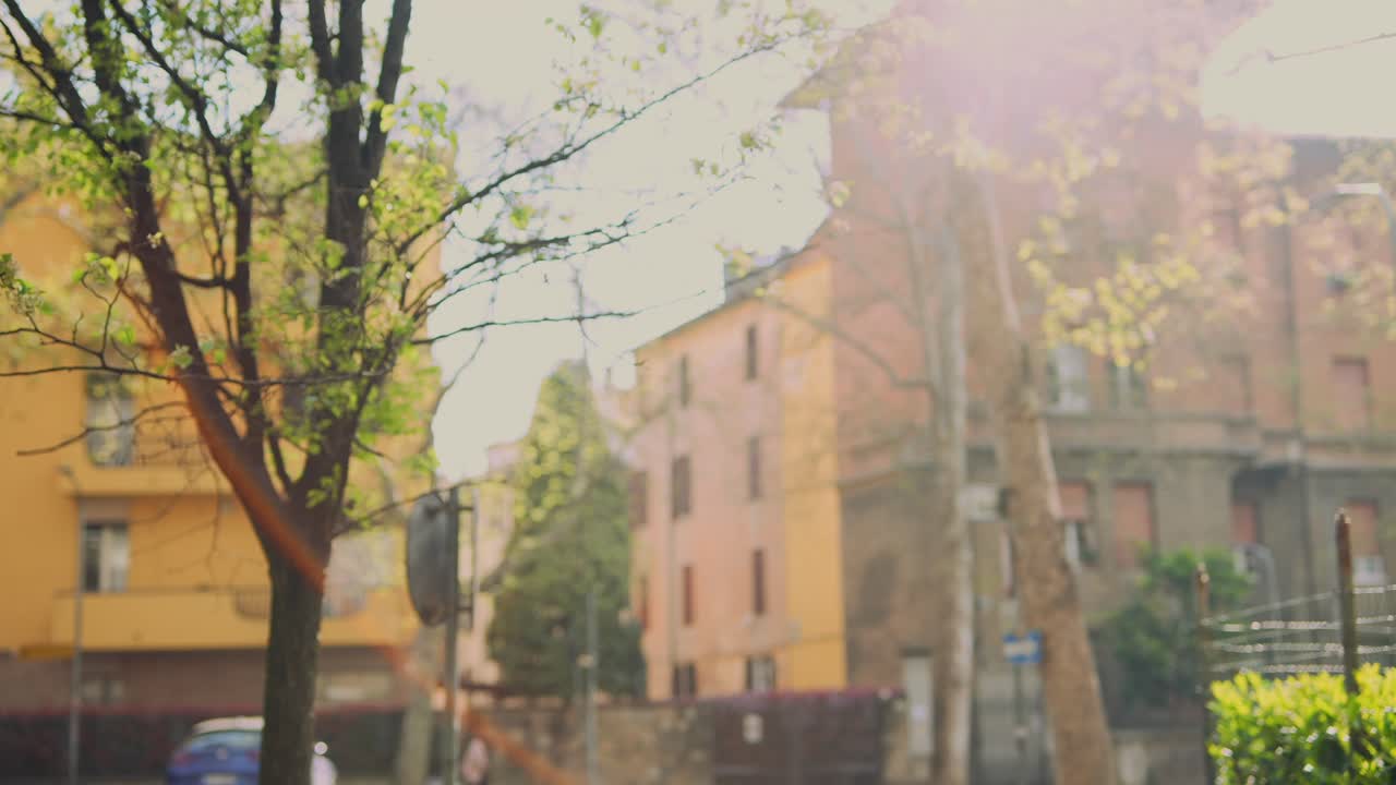 Sunny European City Street