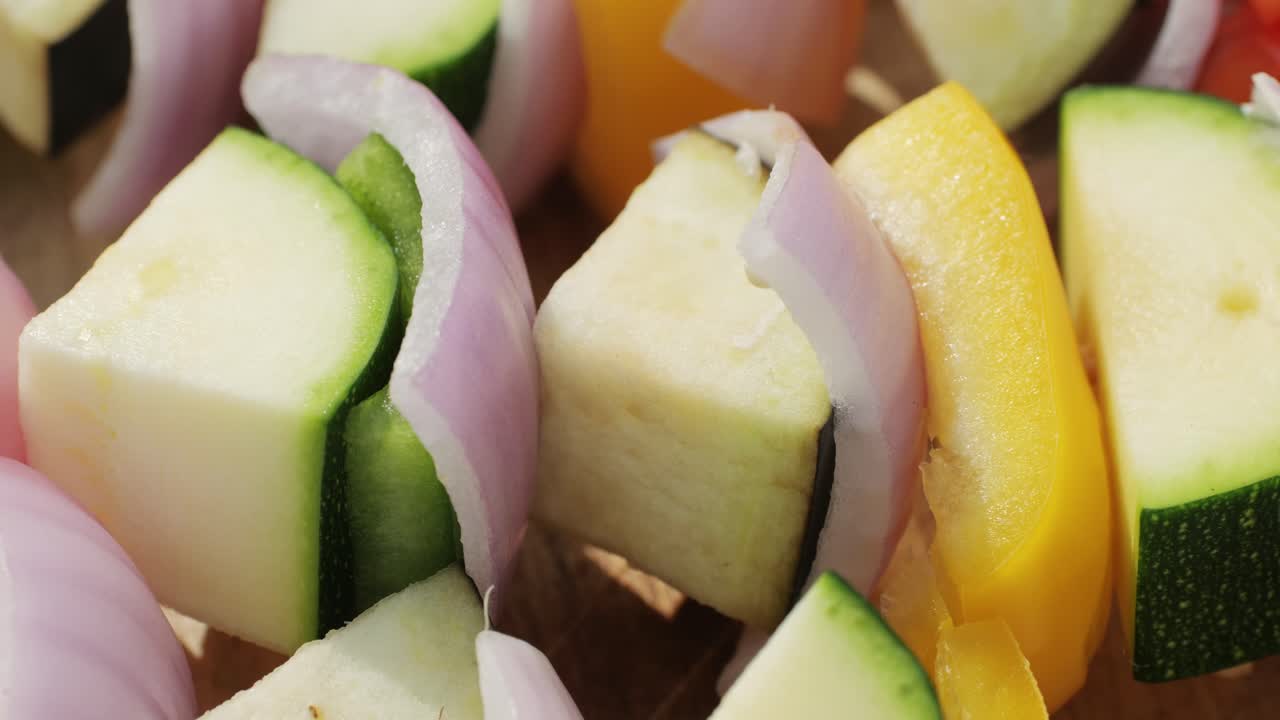 Colorful Vegetable Skewers