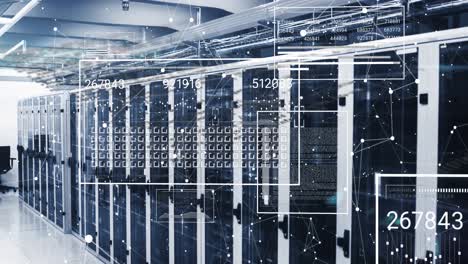 animation of data processing over computer servers