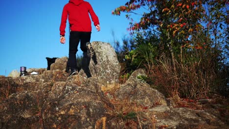 travel image of climbing a mountain shot by sony lumix dmc-g7