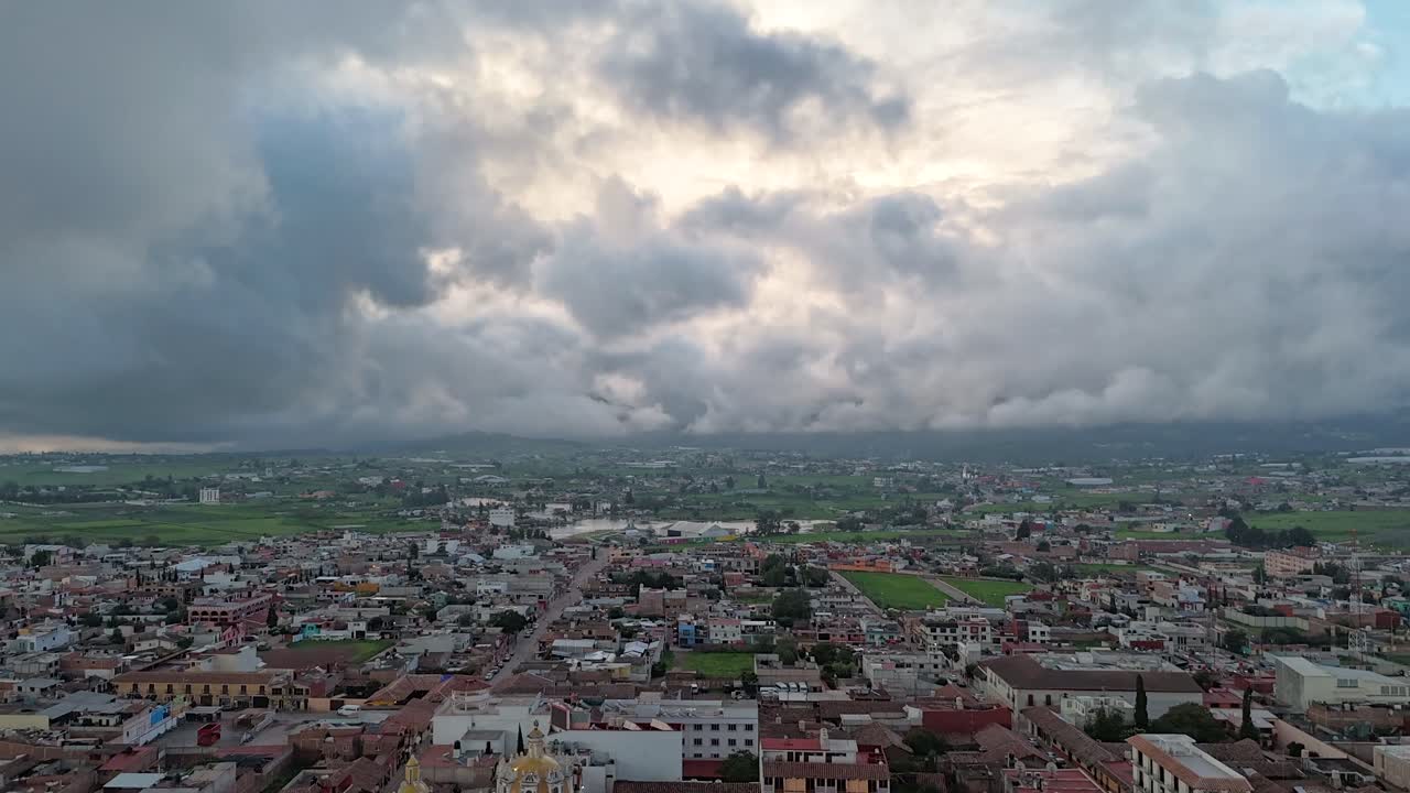 Hyperlapse Over Chignahuapan’s Colorful Streets, Mexico.