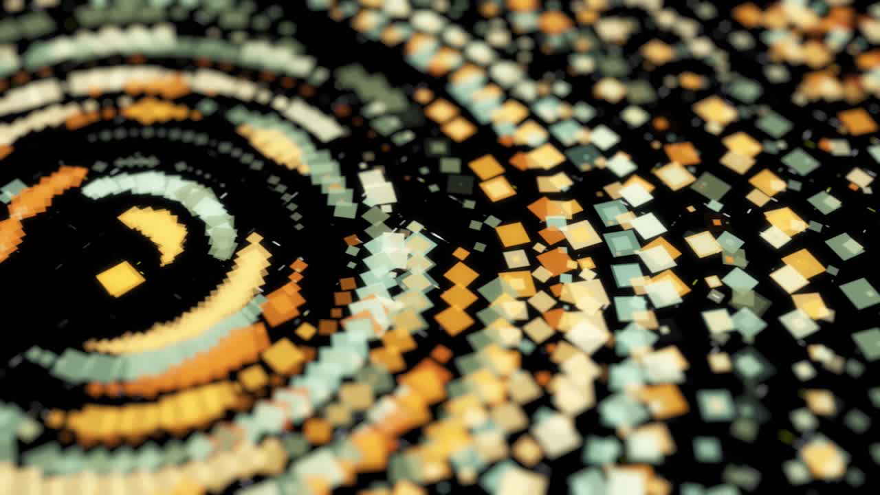 Abstract Geometric Pattern with Square Shapes