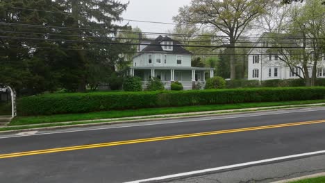 establishing shot of old family house