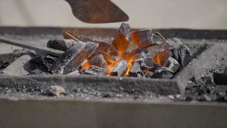 close up shot of incandescent iron