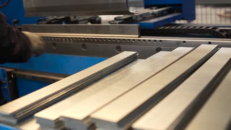 metal bending process on a press brake