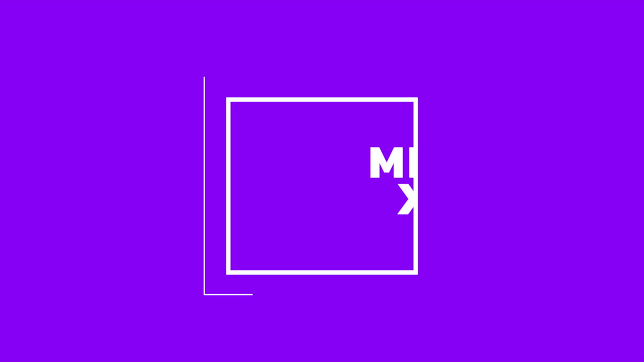 feliz navidad moderna en marco blanco texto en gradiente púrpura