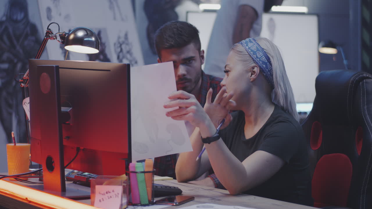 Design Team Reviewing a Project