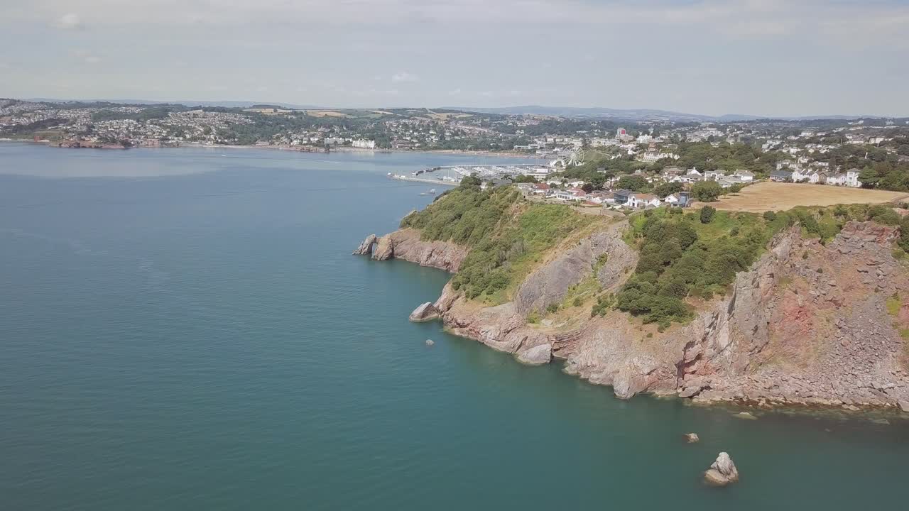 Coastal Scenery with Cliffs and Sea