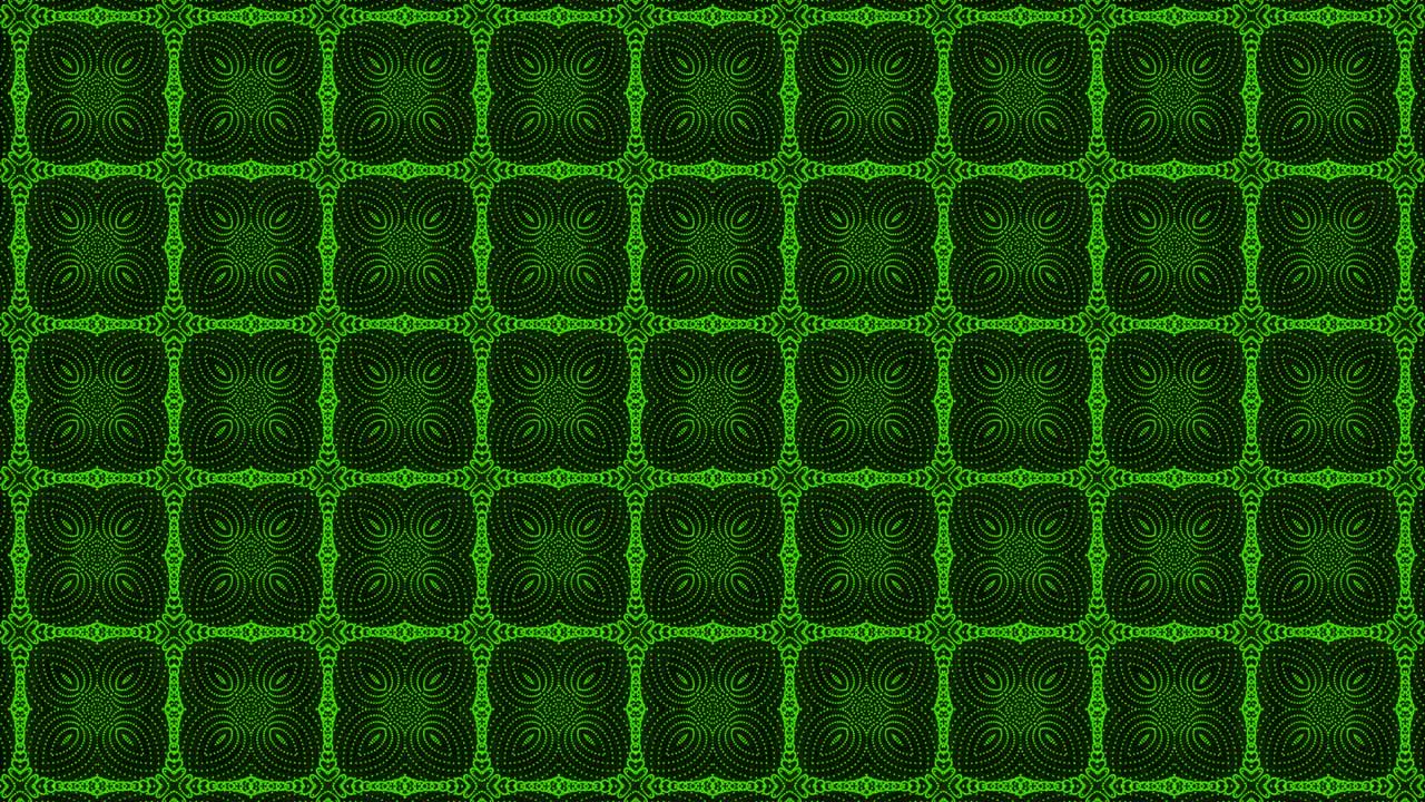 patrón de color verde diseño gótico animación gráficos de movimiento