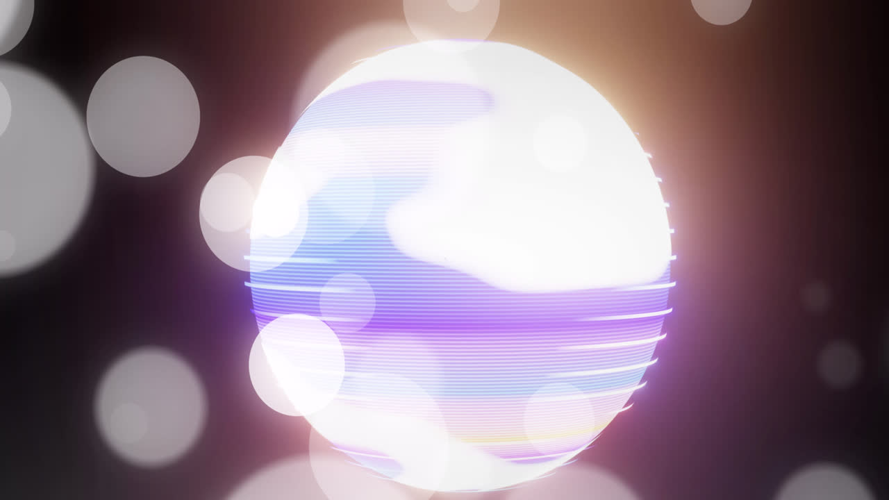 검은 바탕에 지구상의 반점들의 애니메이션