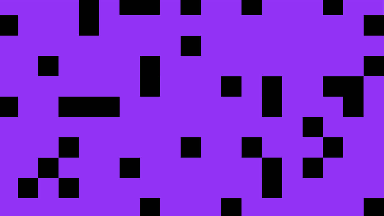 Purple Pixels Expanding to Fill Screen