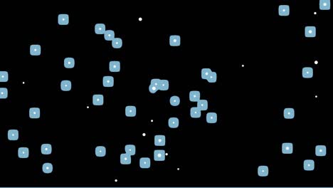 Glittering particle background video material with loop specifications and alpha channel. 4K size.