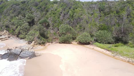 Hombre-Sentado-Bajo-El-árbol-En-La-Playa-De-Zafiro