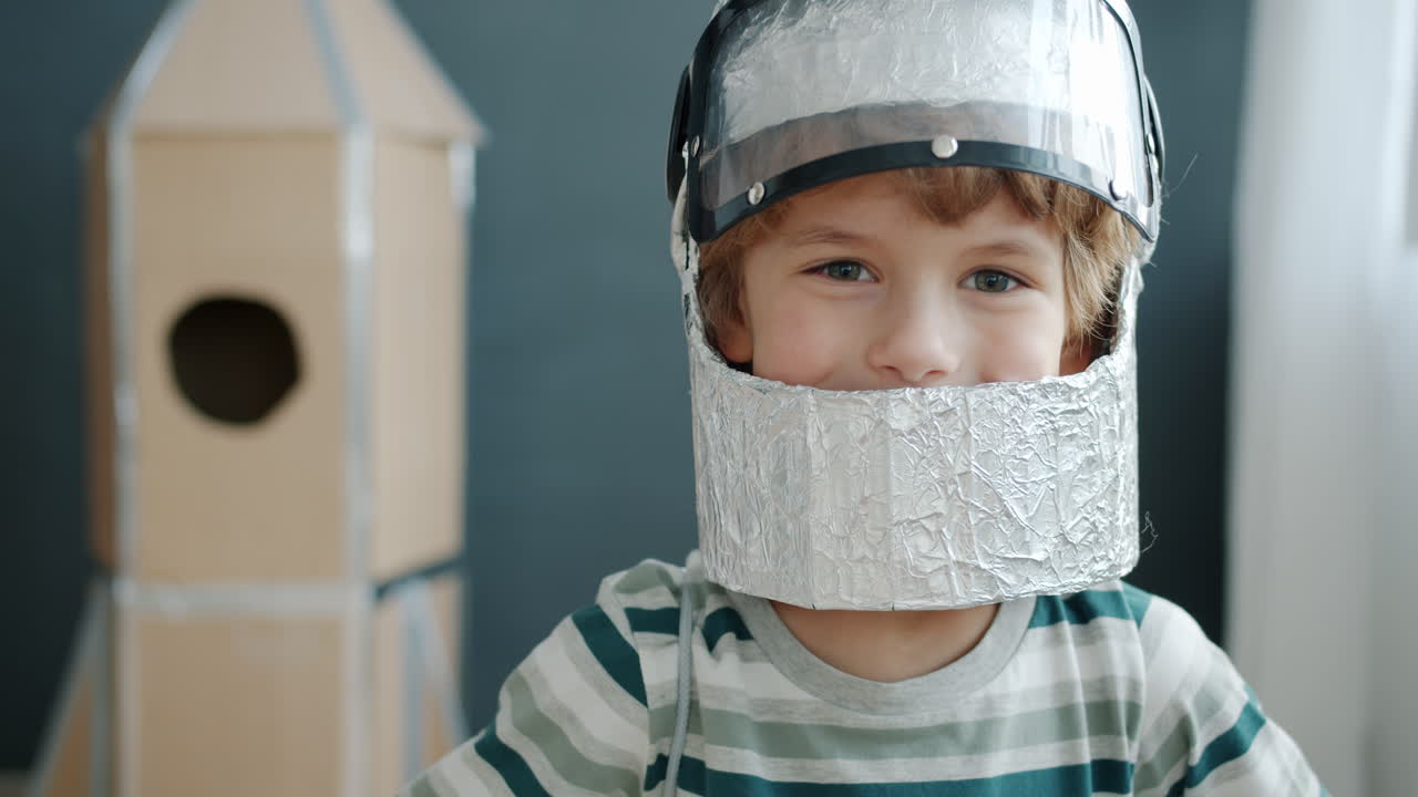 Child Dressed as an Astronaut