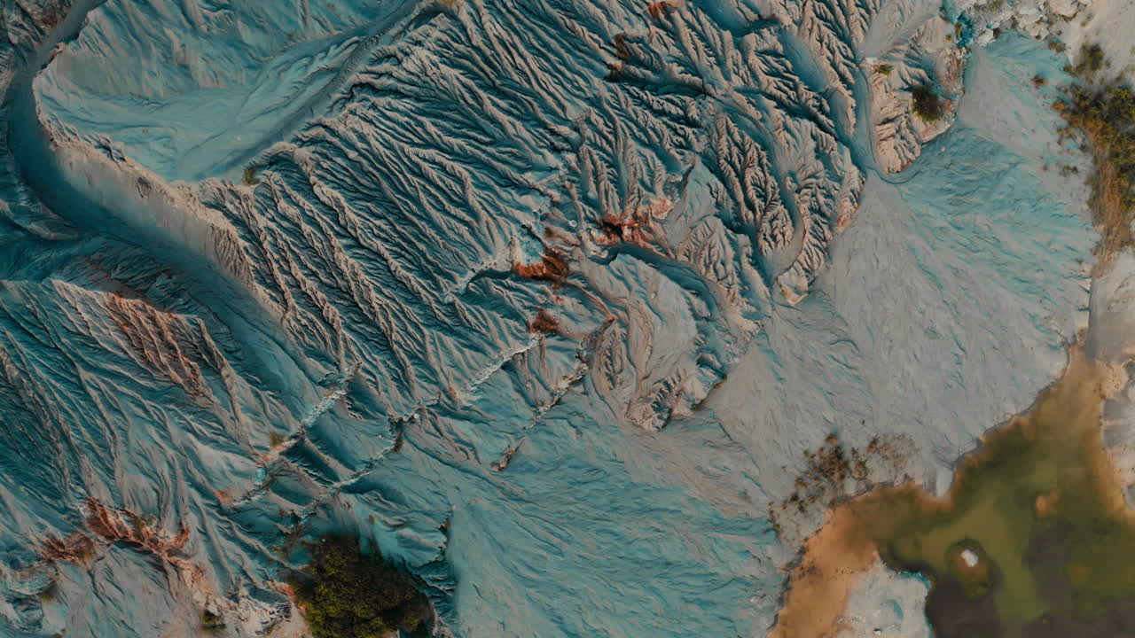 vista aérea de una formación geológica