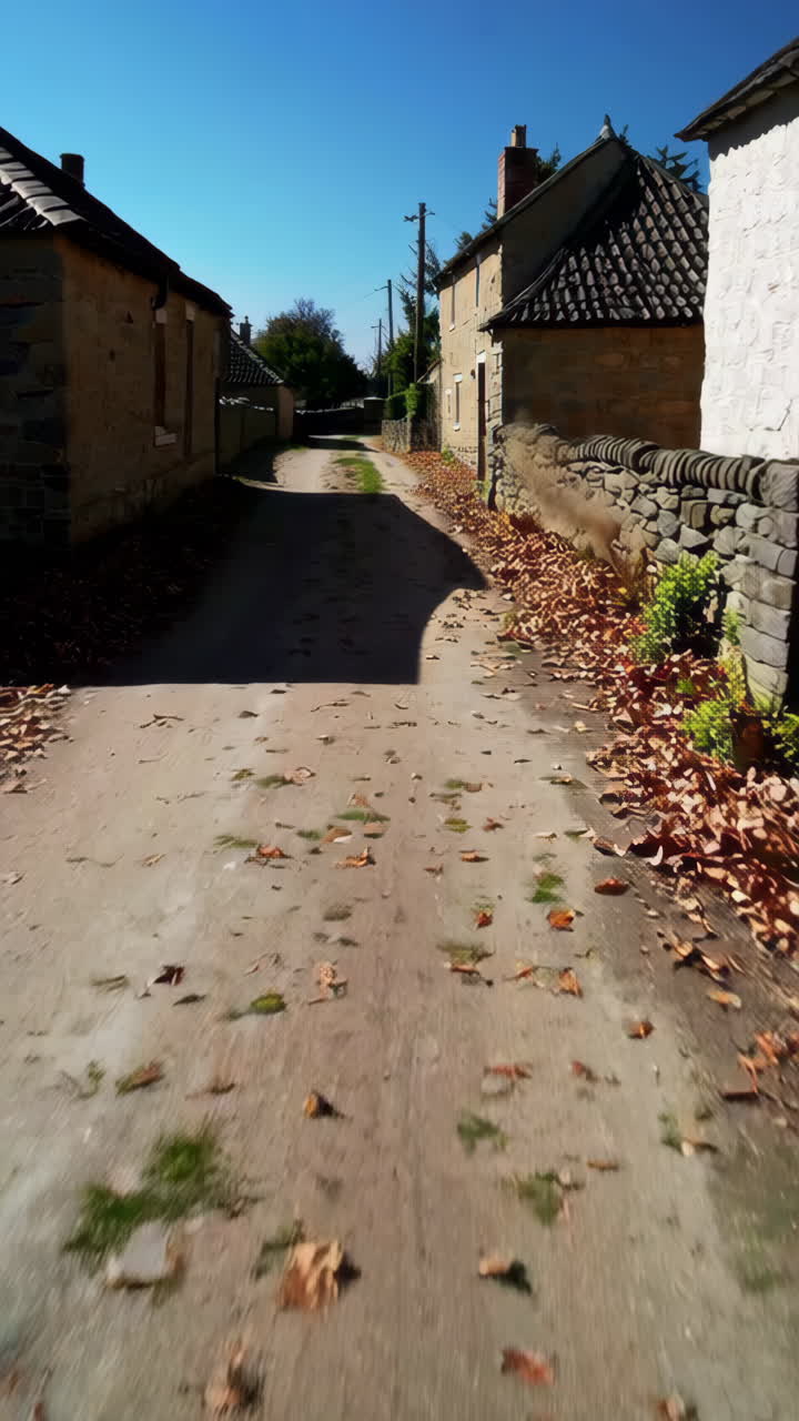 Autumnal Village Lane