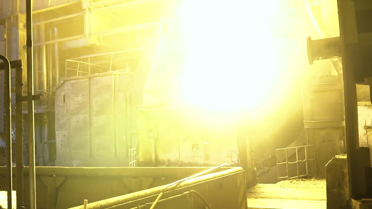 proceso de producción de la fábrica de acero