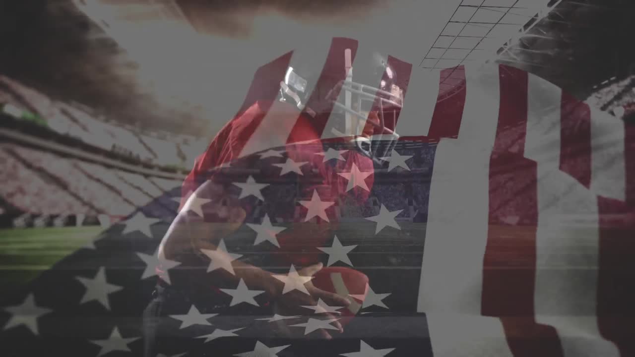 럭비 선수 는 미국  ⁇ 발 을 흔들면서 느린 움직임 으로 움직인다