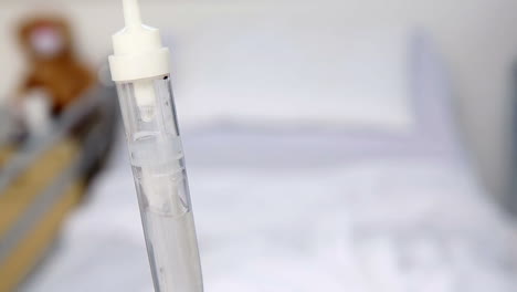 iv drip above a bed