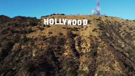 Einfache-Drohnenaufnahme-Mit-Hollywood-Schild