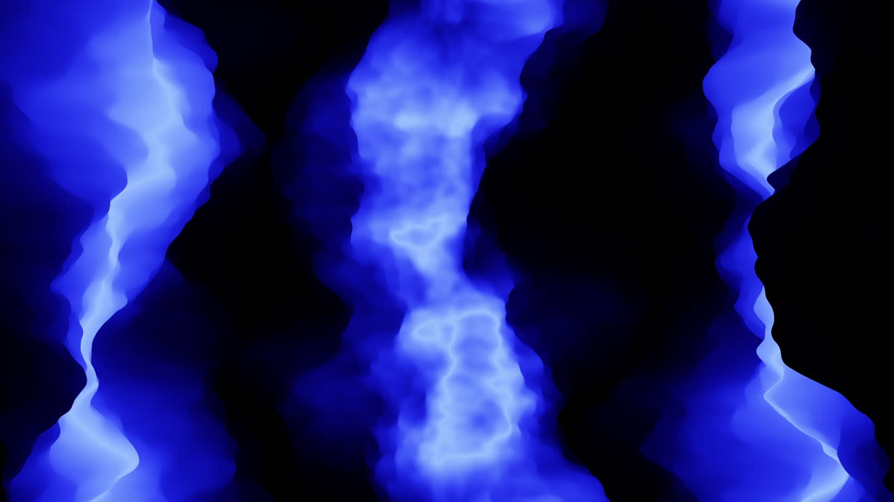 цифровое искусство электрическая молния на черно-голубом фоне