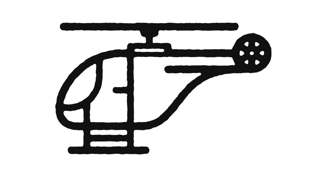 헬리터 아이콘 애니메이션 영상 & 알파 채널