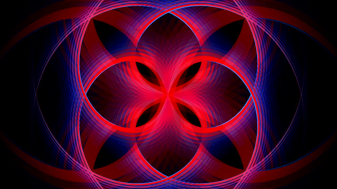 fondo abstracto, dibujo mágico, rojo y azul sobre negro