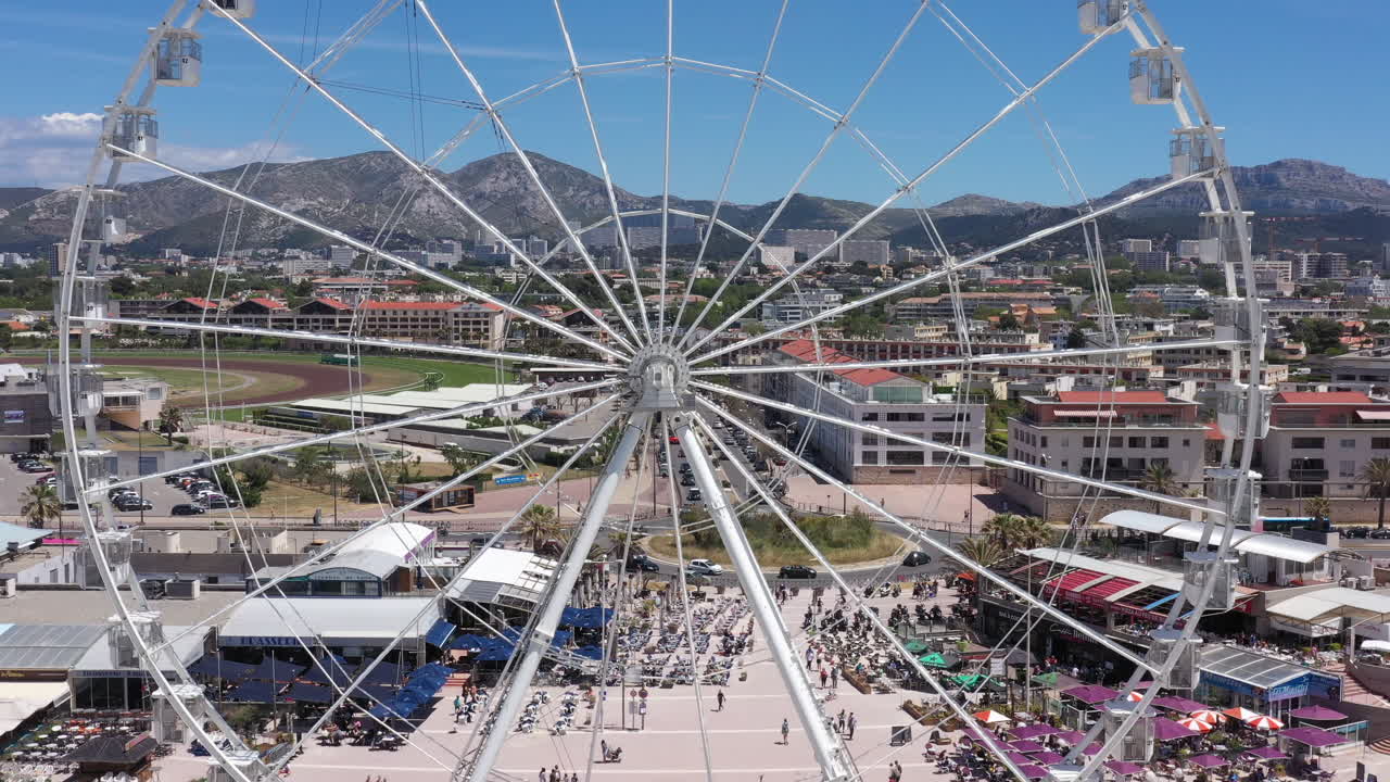 큰 바의 세계적 관점 마르세일 프랑스 아름다운 빛