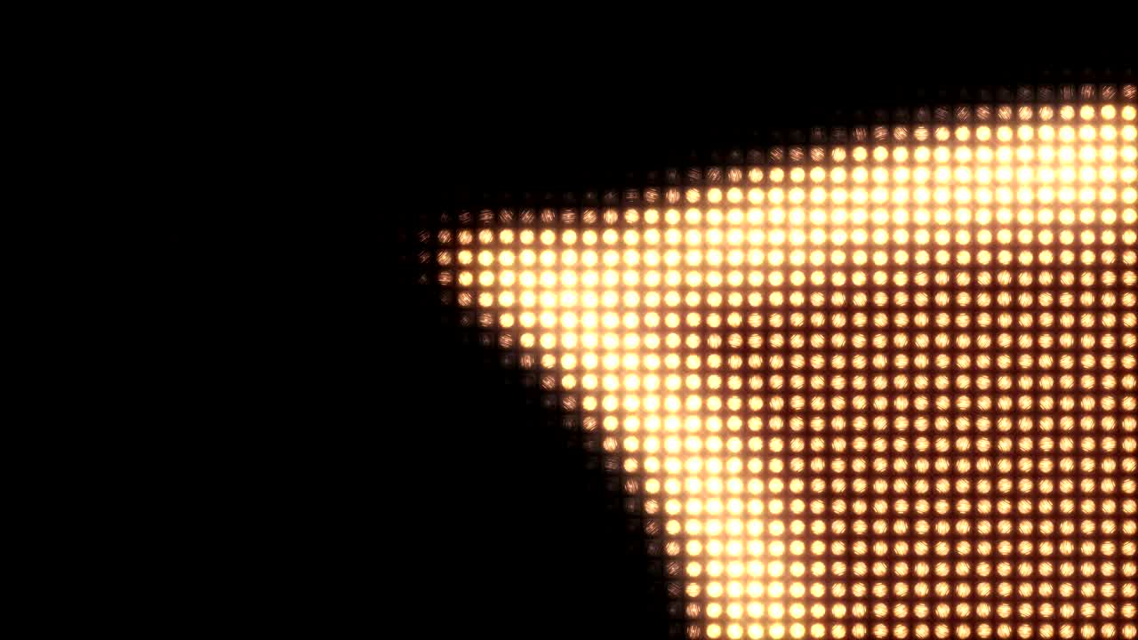 Wall of light undulating flares