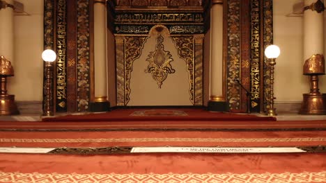 interior de la más hermosa mezquita gigante histórica del mundo