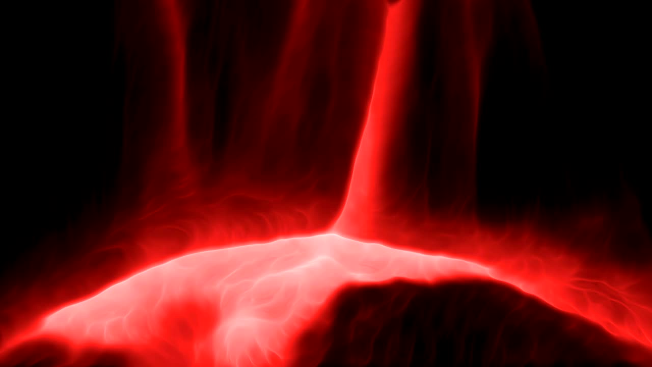 Beautiful particles fluids fall top down